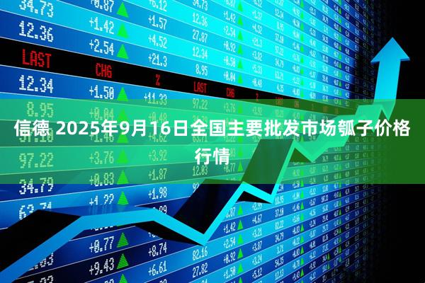 信德 2025年9月16日全国主要批发市场瓠子价格行情
